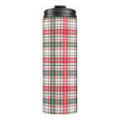 Tartan Pattern Fabric Thermal Tumbler Thermosbeker (Voorkant)