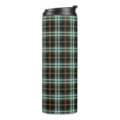 Tartan Pattern Fabric Thermal Tumbler Thermosbeker (Gedraaid links)