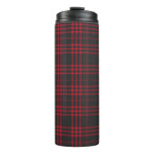 Tartan Pattern Fabric Thermal Tumbler Thermosbeker (Voorkant)