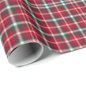Tartan Pattern-kerstspeldenstang Cadeaupapier (Rol Hoek)