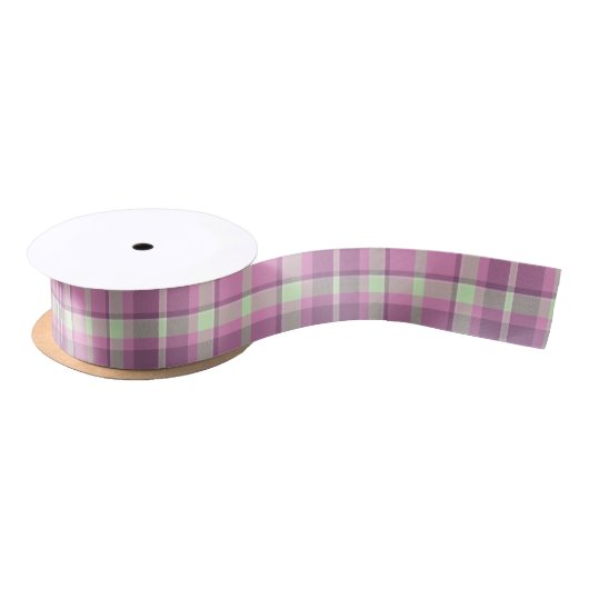 Tartan Pattern Plum en Soft Green ID210 Lint (Spoel)