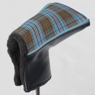 Tartan Plaid Clan Anderson Lichtblauw Bruin Check Golfheadcover