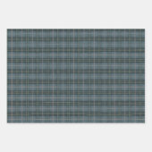 Tartan Plaid Hand getrokken stoffige blauwe strepe Inpakpapier Vel (Voorkant)