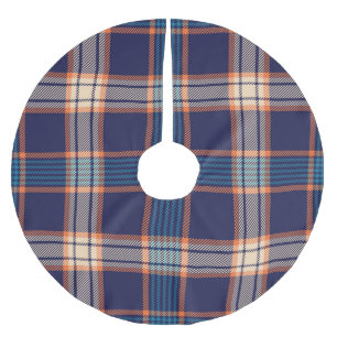 Tartan plaid, kleurrijke marine textuur. kerstboom rok