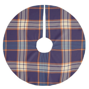 Tartan plaid, kleurrijke marine textuur. kerstboom rok