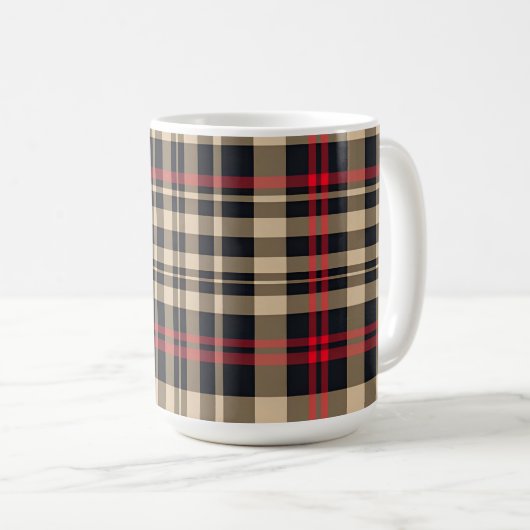Tartan Plaid Mug (Devant droit)