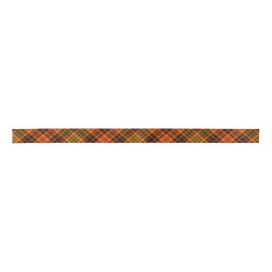 Tartan Plaid Oranje Rood Groen Lint (Voorkant)