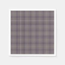 Tartan Plaid Patroon Bruin, Blauw & Beige No. 69