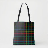 Tartan plaid patroon, groen en rood, draagtas (Voorkant)