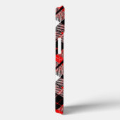 Tartan Plaid Red and Black iPhone / iPad case (Achterkant / Rechts)