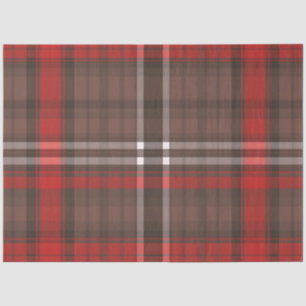 Tartan Plaid Rood Traditioneel Trendy Collectie Tissuepapier