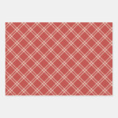 Tartan, Plaid Wrapping Paper Flat Sheet Set van 3 (Voorkant 2)