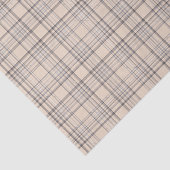 Tartan Pset Beige, bruin & wit nr. 47 Tissuepapier (Detail)