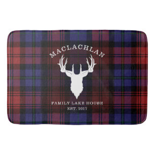 Tartan Pset Clan MacLachlan Familie Lake House Badmat