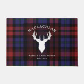 Tartan Pset Clan MacLachlan Familie Lake House Deurmat (Voorkant)