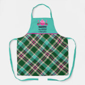 Tartan Pset Cupcake Poppen Schort (Voorkant)