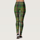 Tartan Pset-kerstgroen rood Leggings (Achterkant)