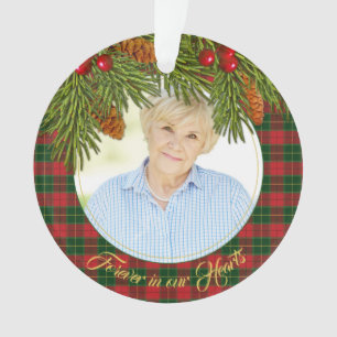 Tartan Pset Memorial FotoKerstmis Ornament