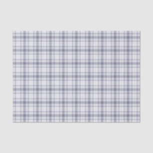 Tartan Pset Paars & White No. 61 Tissuepapier
