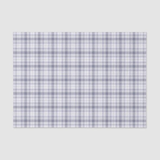 Tartan Pset Paars & White No. 61 Tissuepapier (Voorkant)