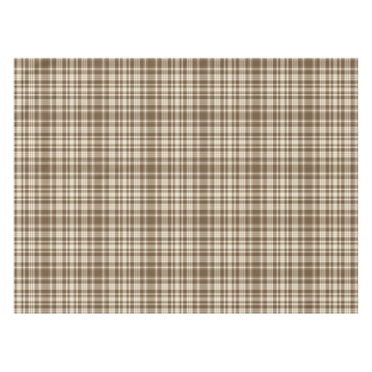 Tartan Pset Pattern Brown & Beige No. 70 Tafelkleed (Voorkant (Horizontaal))