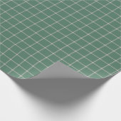 Tartan Pset Pattern Green & Beige No. 72 Cadeaupapier (Hoek)