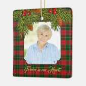 Tartan Pset Pine Boughs Memorial Keramisch Ornament (Links)