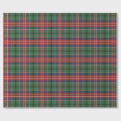 Tartan Pset Rustic Clan MacCulloch Feestdagen Cadeaupapier (Vlak)