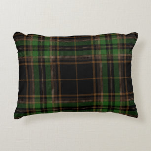 Tartan Pset Trendy Black Brown Green Pattern Accent Kussen