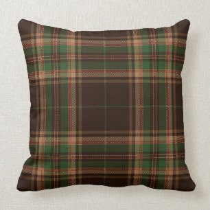 Tartan Pset Trendy Scottish Brown Green Red Kussen