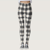 Tartan Pset White, Black, Gold Kerstmis