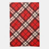 Tartan Red Plaid keukenhanddoek (Verticaal)