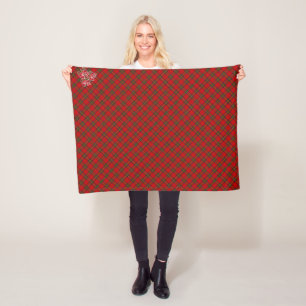 Tartan Rood Schots Kerstmis Fleece Deken