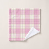 Tartan rose Fille (Gant de toilette)