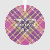 Tartan rose, or et bleu (dos)