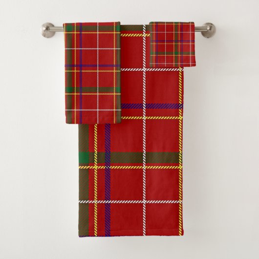 Tartan rouge coloré (En situation)