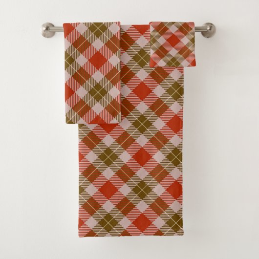 Tartan rouge et Brown (En situation)