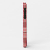 Tartan - Roze Rood en Cement Wit Case-Mate iPhone Case (Achterkant/links)