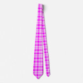 Tartan roze Stropdas (Voorkant)