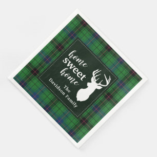 Tartan Rustic Retro Davidson Plaid Holiday Servet