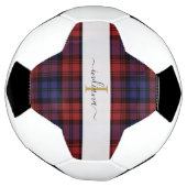 Tartan Rustique Monogramme Écriture Tartan (Tourné)