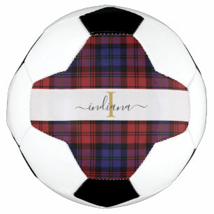 Tartan Rustique Monogramme Écriture Tartan