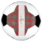Tartan rustique monogrammé Nom Girly (Tourné)