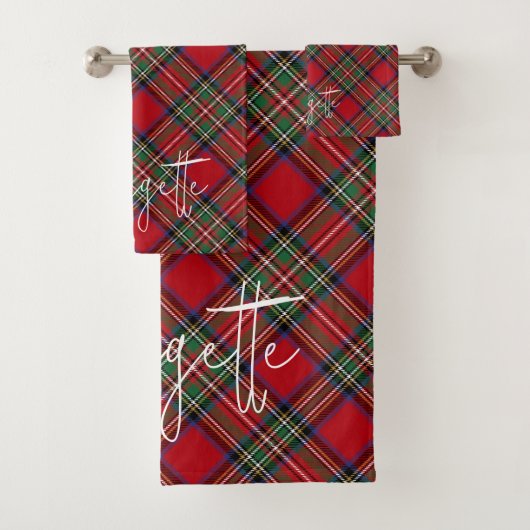 Tartan Rustique Rouge Vert Stewart Rustique (En situation)