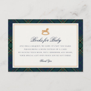 Tartan Schommelpaard Boeken voor Baby Kaart