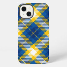 Tartan Schots Ruit Blauw Geel