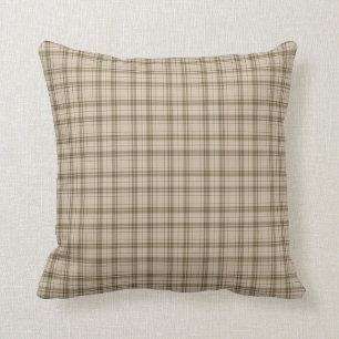 Tartan Schotse ruit Bruin, Beige & Groen Nr. 59 Kussen