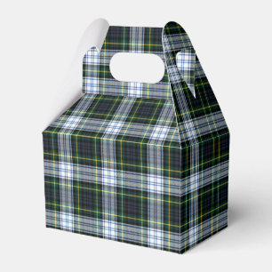 Tartan Schotse Ruit Clan Gordon Wit Groen Feest Bedankdoosjes