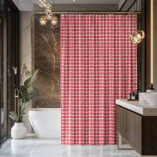 Tartan Schotse ruit gordijn rood zwart cadeau voor