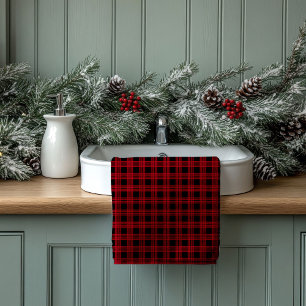 Tartan Schotse ruit handdoeken Rood Zwart Cadeau v